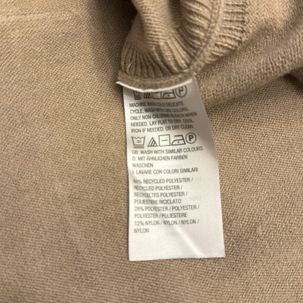 Taupe modern soul mock neck tunic sweater - Picture 4 of 4